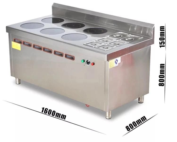 Electric 6 Stove Professional Hotel Kitchen Equipment Manufacturers Hotel Food Cooking Equipment