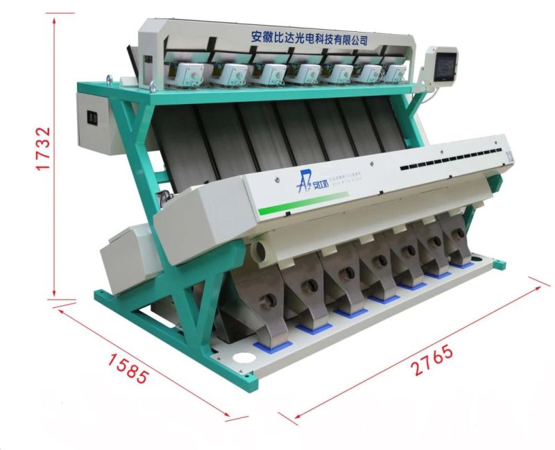 High Output Herb Sorting Machine 7 Chutes Radix Hedysari Selector