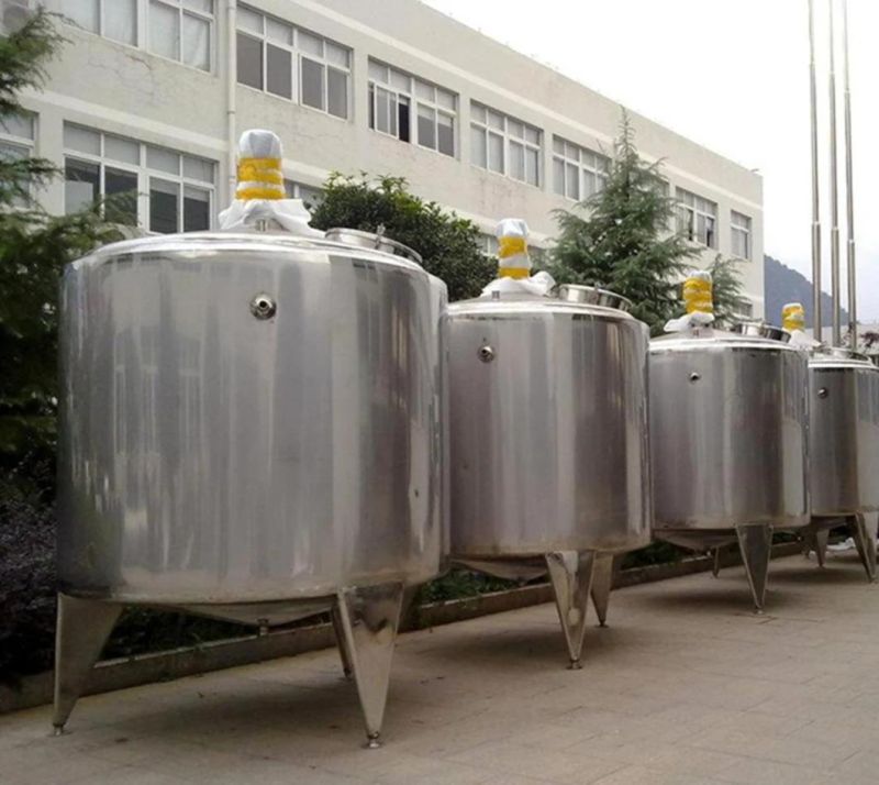 Stainless Steel Electric Heating Liquid Mixing Tank with Agitator