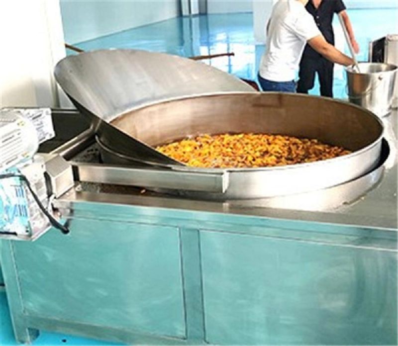 Automatic Stirring Plantain Chips Frying Machine Batch Fryer Peanut Frying Machine