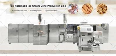 Semi - Automatic Ice Cream Wafer Cone Making Machine with Various Shapes