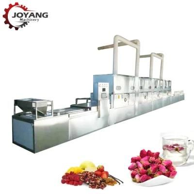 Full Automatic Tea Leaves Flower Tea Microwave Drying Fixing Machine