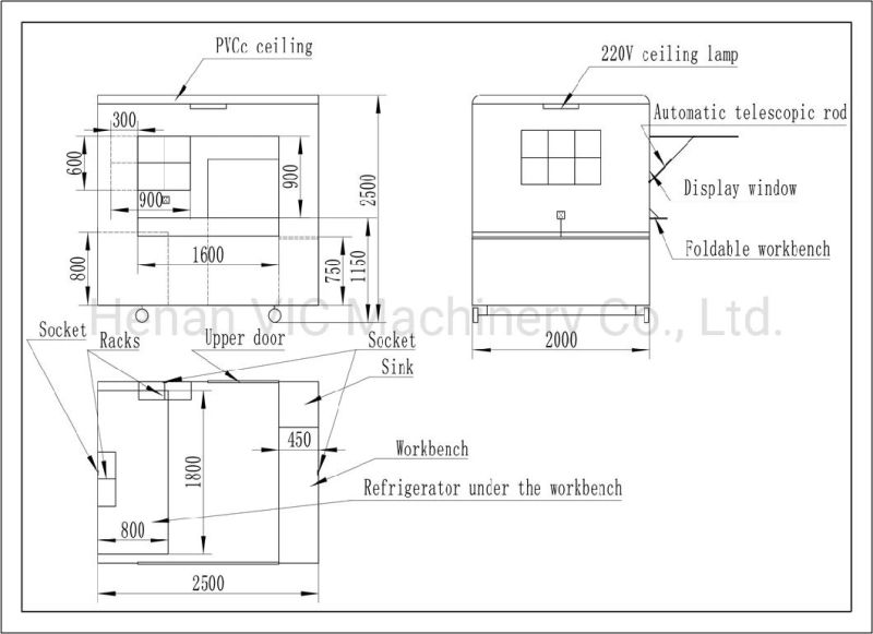 Europe Standard Fast Food Trailer with Best Quality