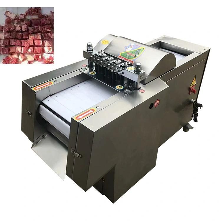 Automatic Duck Meat Chopper Dicer Cutter Frozen Fish Meat Cube Dicing Machine Meat Cutting Machine