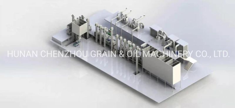 100-3000tpd Automatic Rice Milling Plant Grain Processing Clj Brand