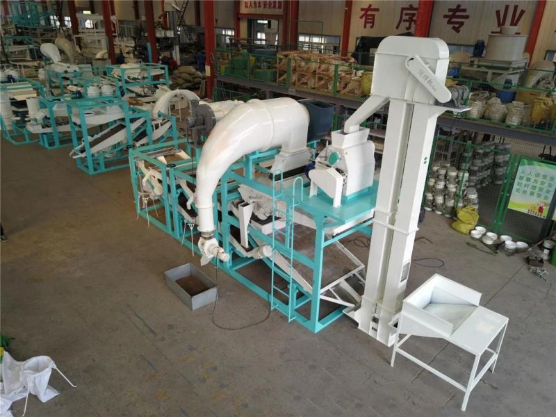 Medium Grain Rice Grinder Mill Machine Buckwheat Hulling Peeling Cleaning Sheller Machine