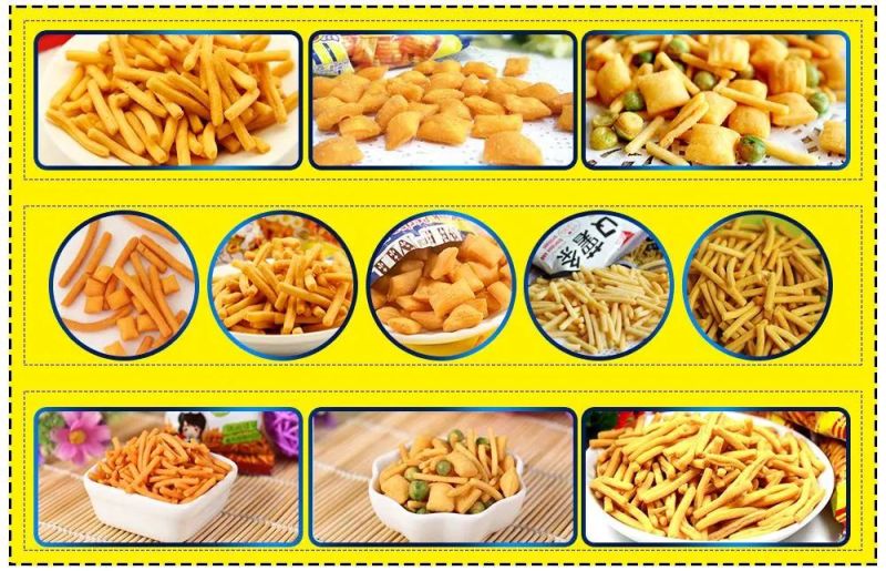 High Capacity Fried Pellet Chips Snacks Processing Machine