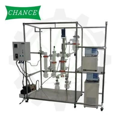 Glass Short Path Molecular Distillation Wipe Film Evaporator