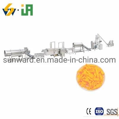 Automatic Deep Fried Corn Curls Cheetos Plant Production Line Machine