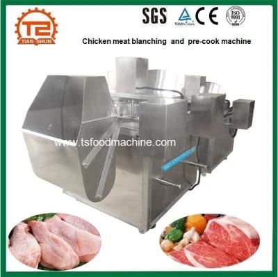 Chicken Meat Blancher Blanching Equipment and Pre-Cook Machine