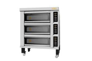 Bakery Bread Equipment with 3 Deck 6 Trays Commercial Gas Baking Oven Indonesia