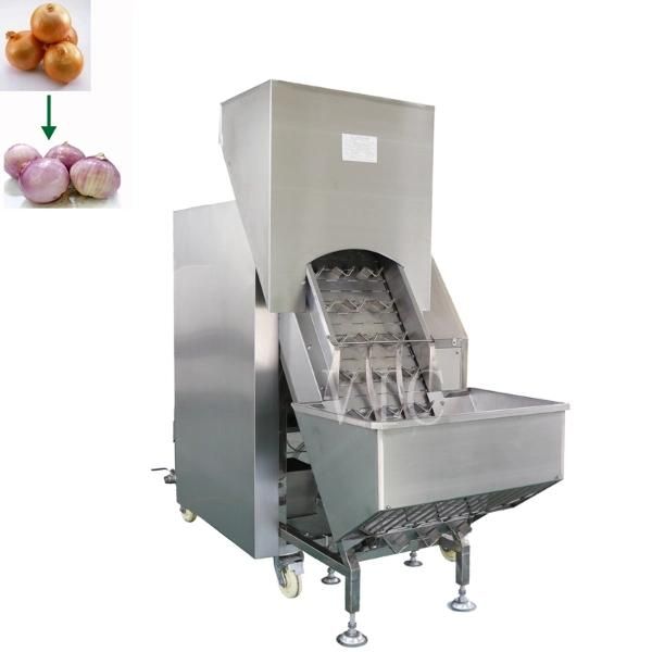 2500KG/H Three Belts Stainless Steel Onion Processing Machine Onion peeler