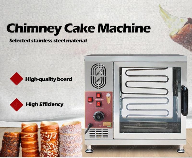 Np21 Commercial Electric Chimney Cake Bread Oven 3kw Ice Cream Corn Baker Roller Grill Oven for Snack Machine