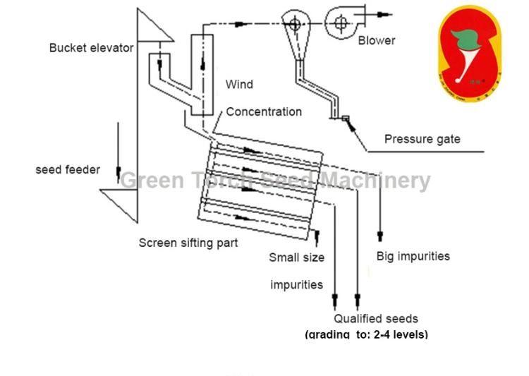 Grain Granule Wheat Maize Paddy Seed Screener Cleaner Machine