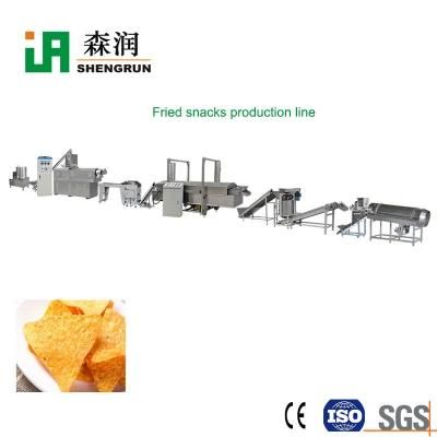 Full Automatic Frying Snacks Chips Food Extruder Machine