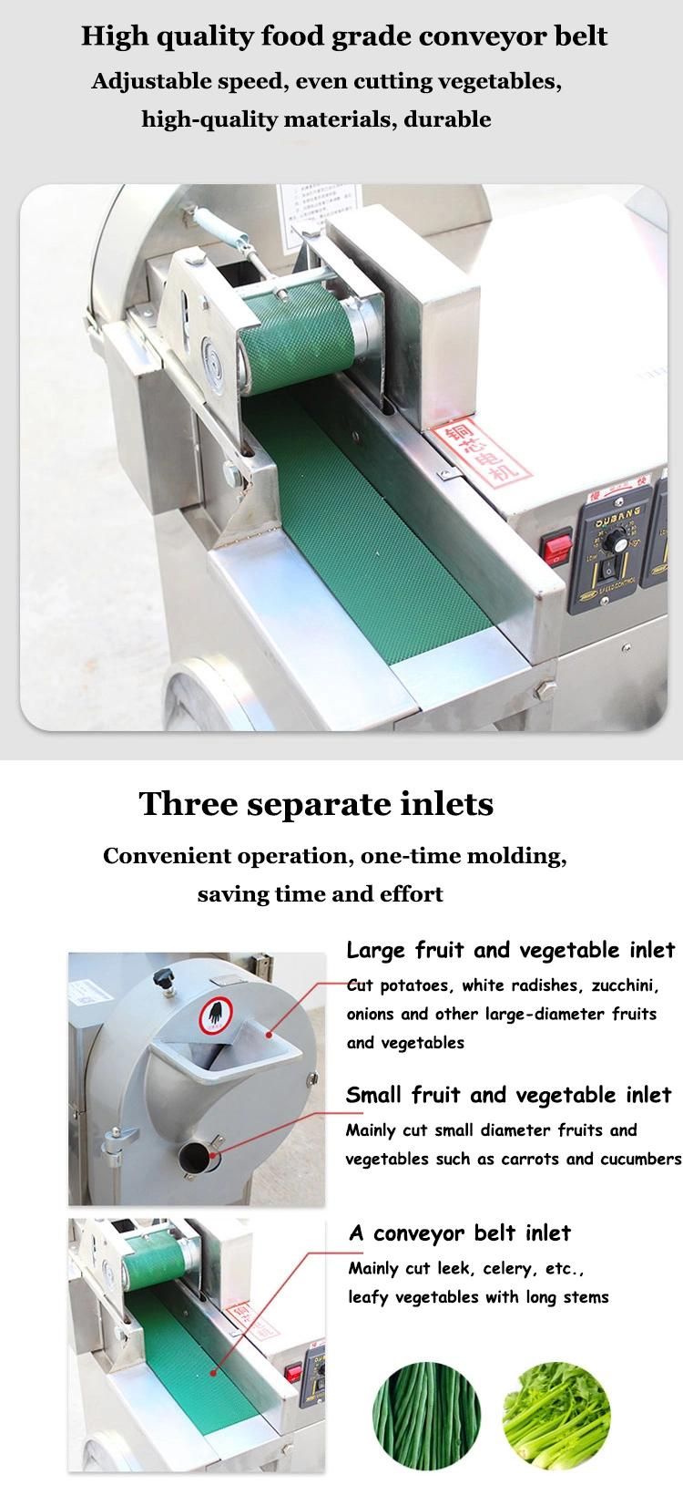 High Quality Commercial Fruit Vegetable Slicer Shred Dicing Carrot Onion Cucumber Potato Vegetable Cutter Cutting Machine