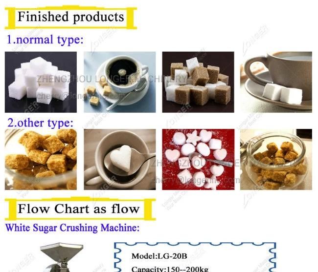 Lump Sugar Production Line Cube Sugar Making Machine