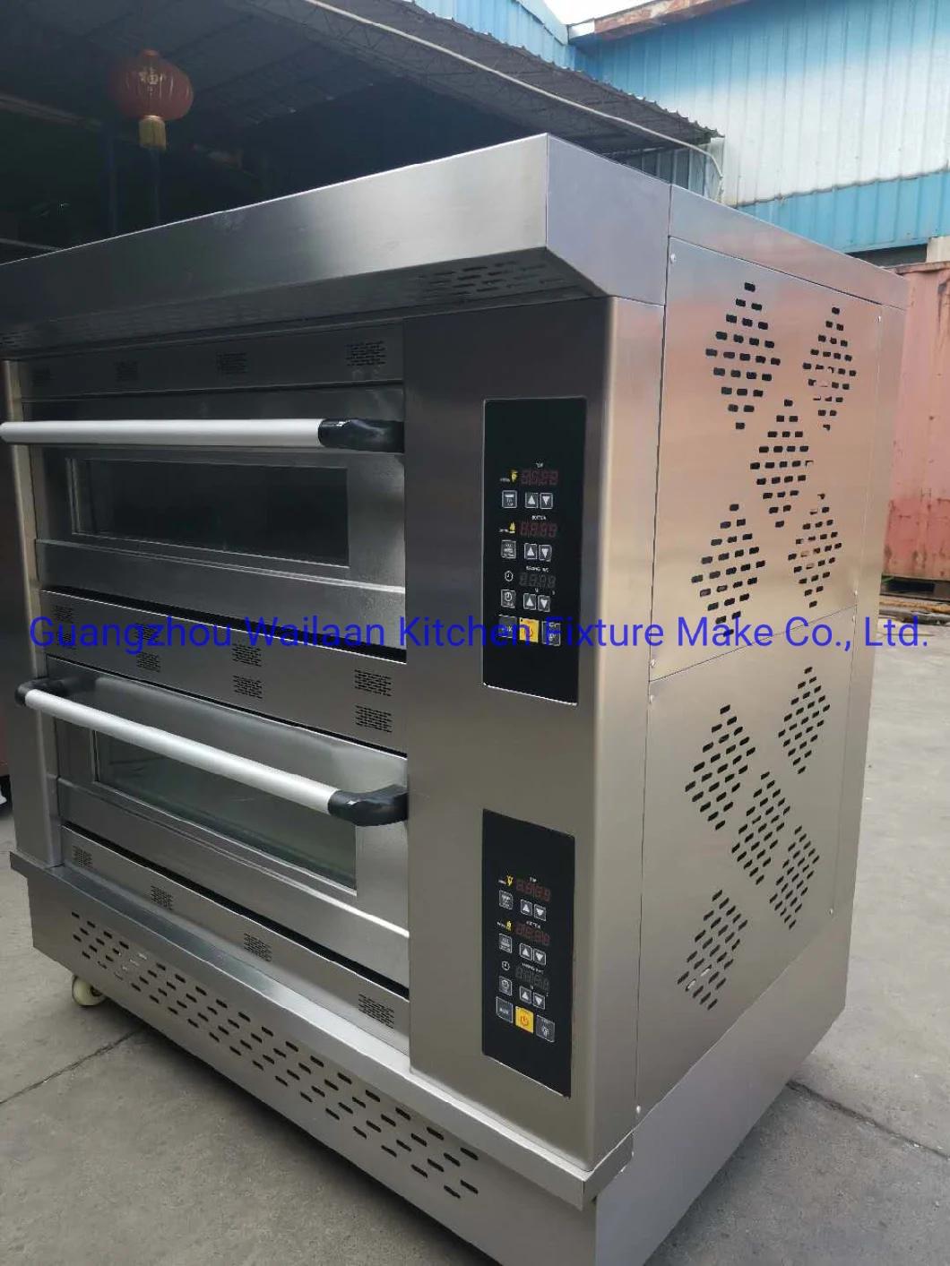 Luxury 3 Deck 9 Pans Electric Oven for Bakery Shop