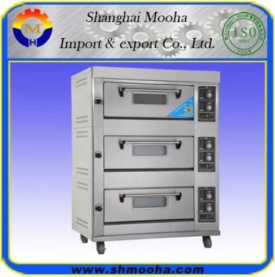 China Cheap Bakery 3 Decks Gas Oven