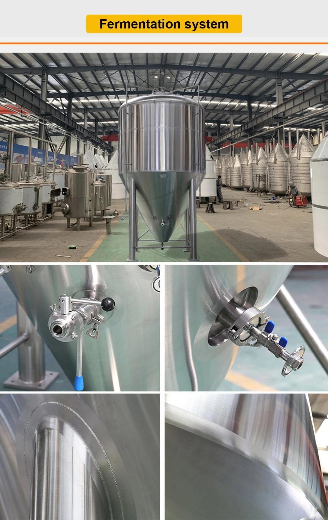 300L 400L 500L 600L 800L 1000L Customized OEM ODM Dimple Jacketed Insulated Yeast Beer Conical Cone Fermenting Fermenter