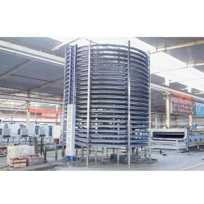 Baking Toast Bread Freezer Conveyor Cooling Room Production Equipment