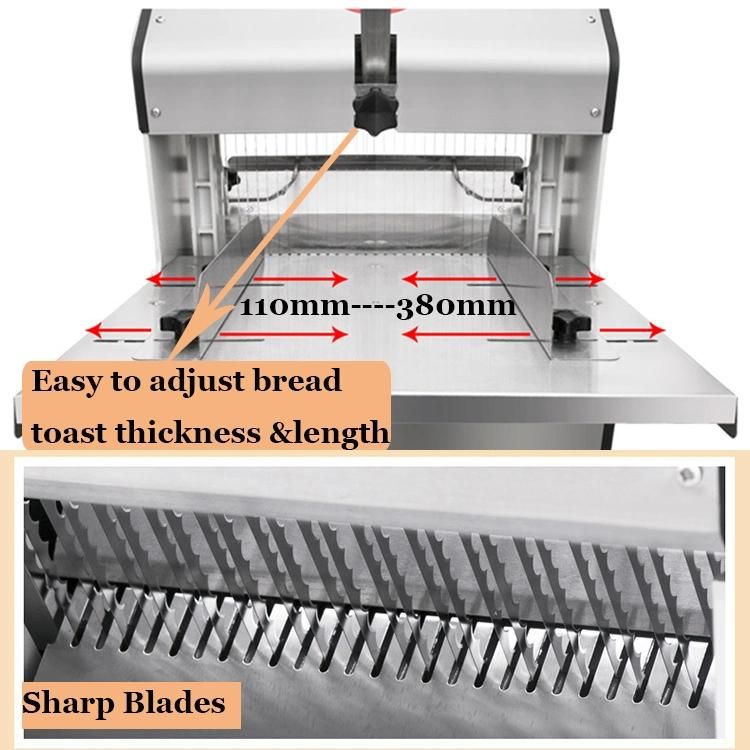 CE Certificate Toast Making Machine Per 12mm 31slices Burger Bread Slicer Bread Divider Bread Slicer