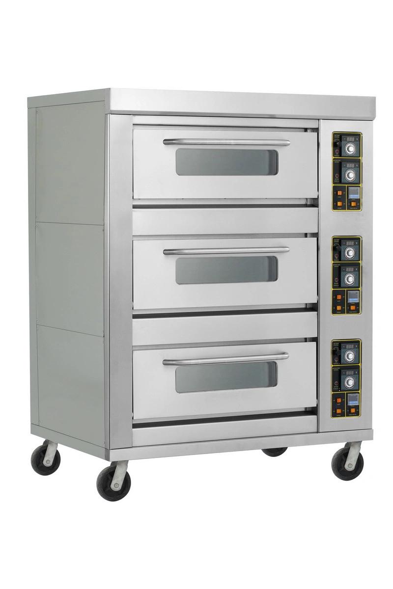 Three Layers Six Trays Pizza Bread Gas Oven