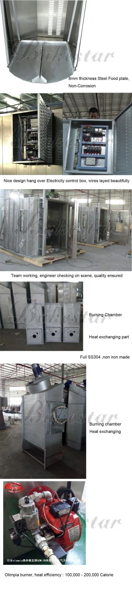 Hot Wind 32 Tray Electric Industrial Bakery Oven Rotary 180 Loaves, Bread Oven Rotary Machine