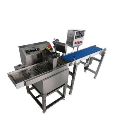 Small Coin Chocolate Making Enrobing Coating Machine