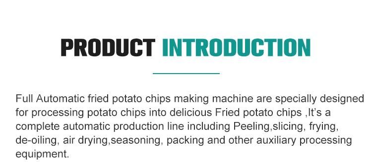 Automatic Snack Potato Chips Processing Plant Making Machine