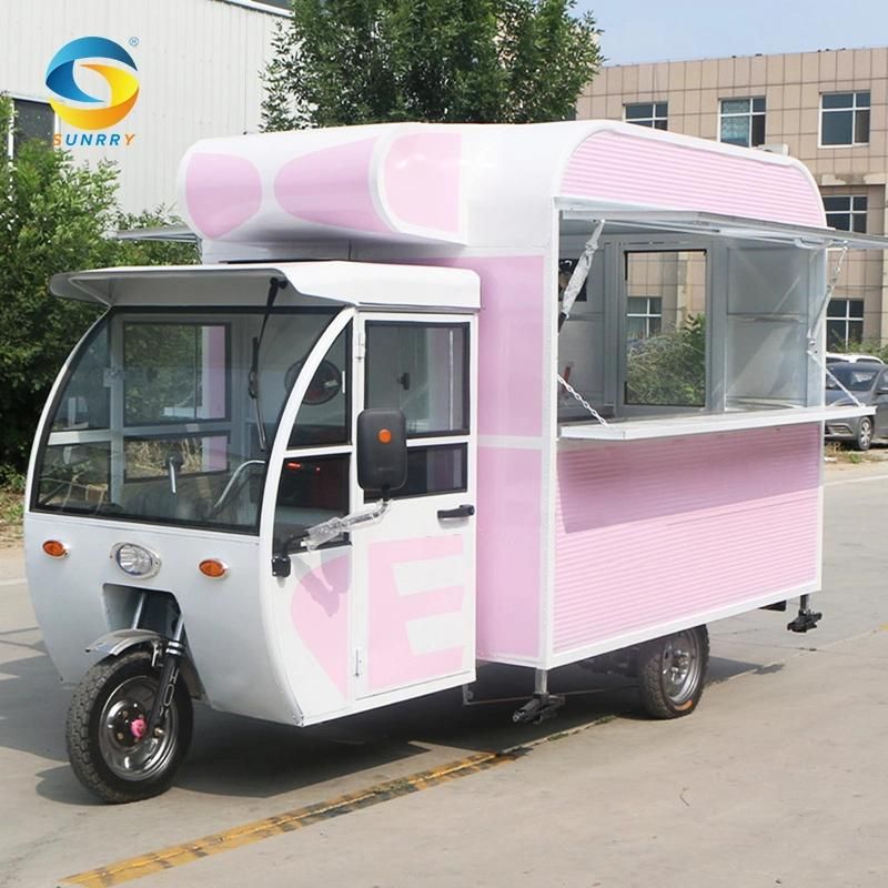 High Quality Satinless Steel Hot Doga Food Cart Ice-Cream Truck Gas Electric Catering Food Trailer USA Standard Full Set