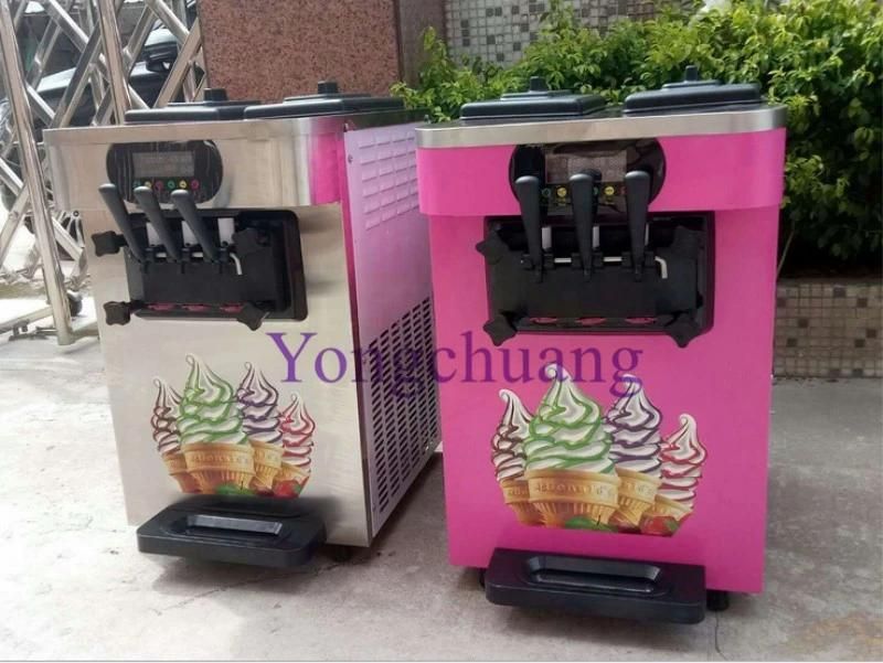 Factory Directly Sales Ice Cream Machine with Three Flavors