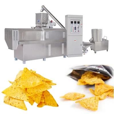 Full Automatic Doritos Corn Chips Making Machine Triangle Chips Processing Line