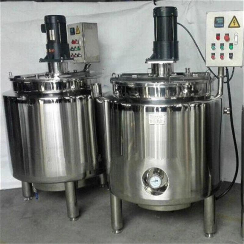 1000L 2000L Jacketed Heating Cooling Mixing Jacketed Tank Supplier