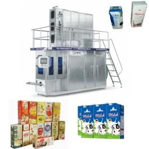 China Uht Sterilization Aseptic Carton Box Soya Milk Yogurt Fruit Juice Filling Machine