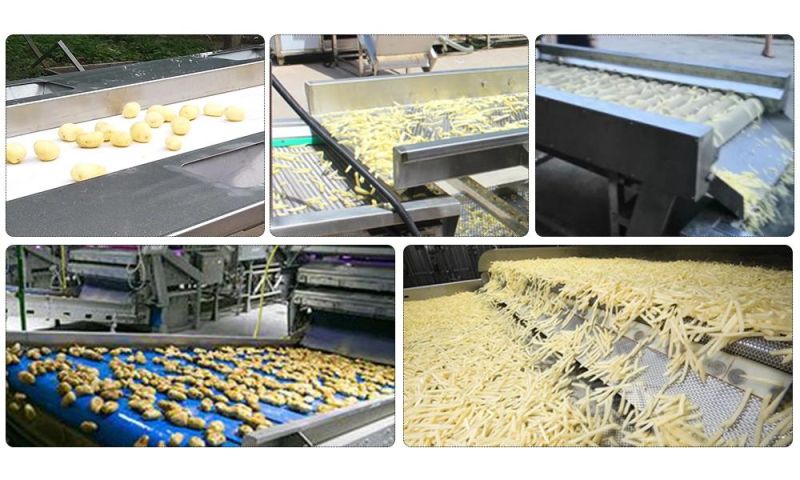 Automatic Potato Chips Processing Plant Frozen Potato Chips Making Machine