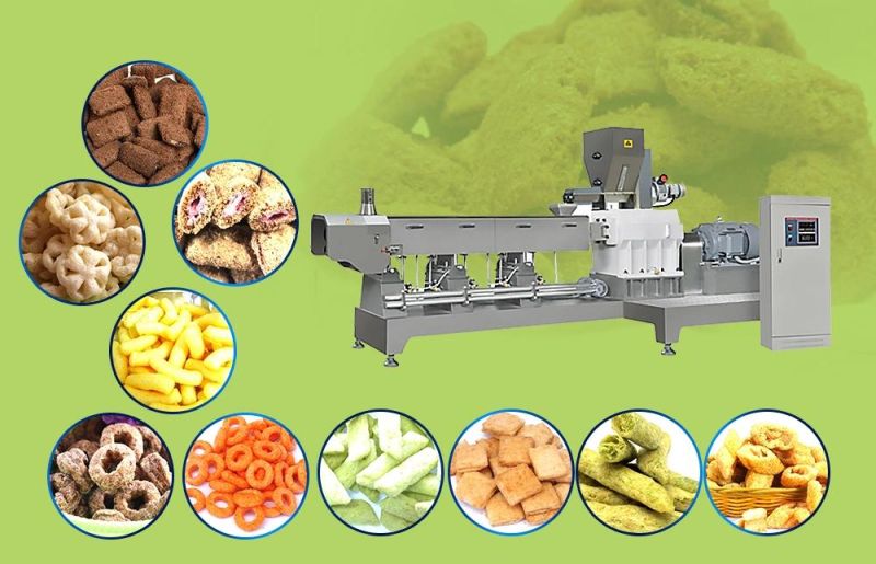 Top Quality Automatic Puffed Snacks Making Machine Corn Puffed Snacks Making Machine