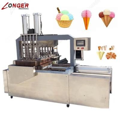 Automatic Commercial Wafer Biscuit Making Ice Cream Cone Baker Machine