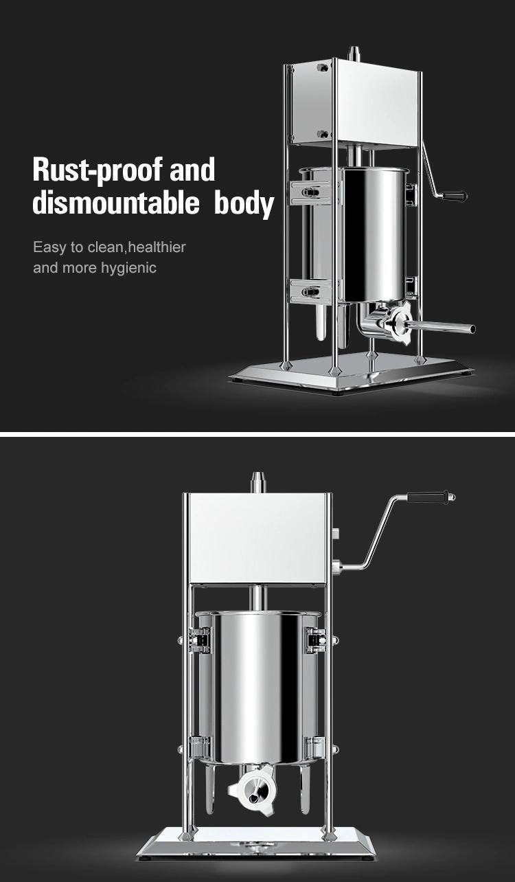 Manual Meat Sausage Filling Machine Stainless Steel Enema Extruder for Fish & Chicken Beef Pork