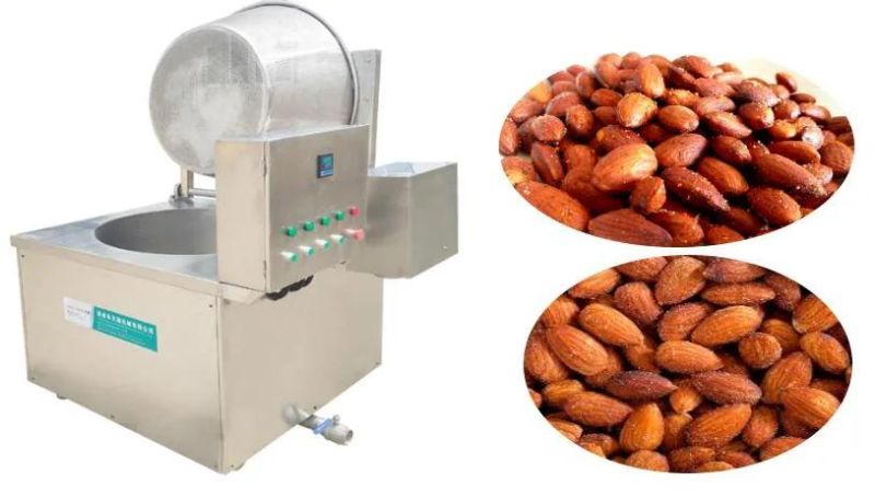 Fried Peanut Frying Machine Almond Batch Fryer