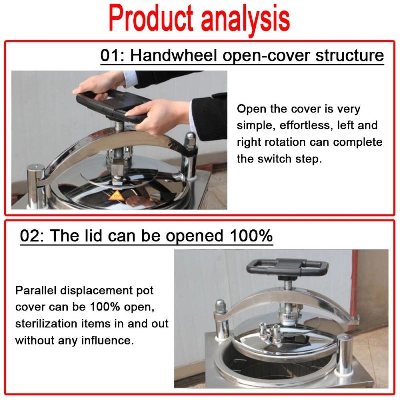 Stainless Steel Vertical High Pressure Steam Sterilizer Autoclave