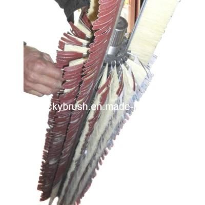 Sisal Hemp and Sandpaper Mixture Brush for Sanding Machine (YY-136)