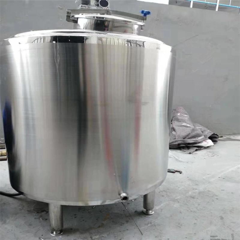 Stainless Steel Half Open Lids Heating Mixing Pressure Pasteurizer Factory