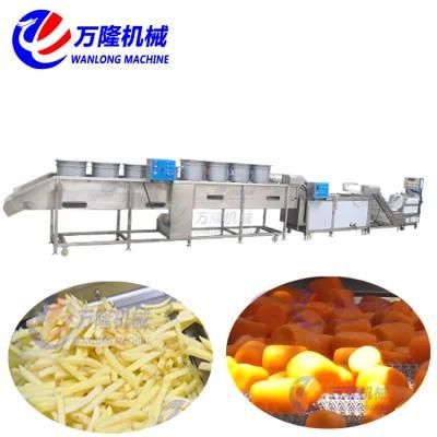 Automatic Celery Leek Scallion Trimming Cabbage Beans Slice Cutting Washing Drying ...