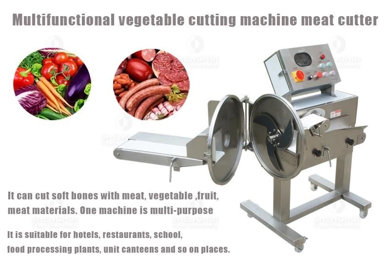 Commercial Ham Sausage Cutting Machine Meat Vegetable Fruit Cutter