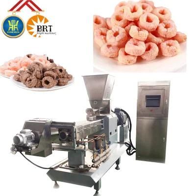 Multifunctional Fully Automatic Snacks Cereals Chips Extruder Production Machine