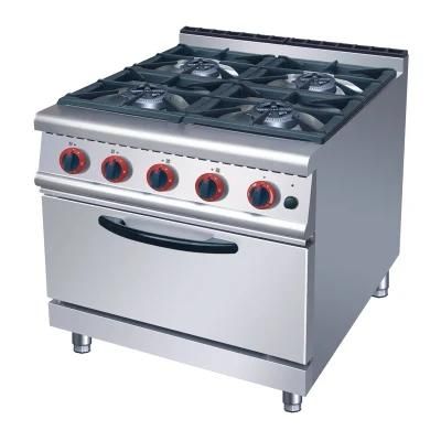 4 Gas Burner with Gas Oven (European style burner) 700mm