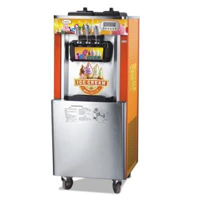 Color Painting Three Flavor Soft Ice Cream Machine Price