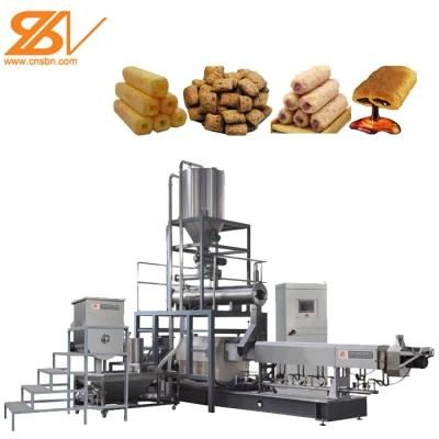 Corn Nachos Curls Puffing Corn Snack Machine Corn Puff Snack Extruder Machine