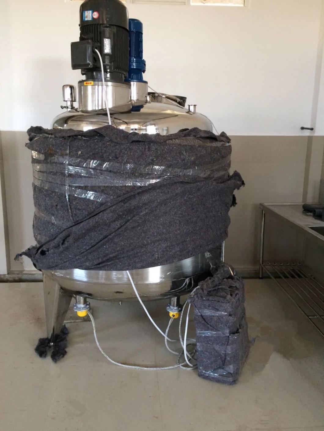 2000L Stainless Steel Vacuum Heating Mixing Jacketed Tank Price